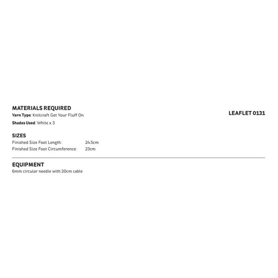 Knitcraft Chunky Mock Cable Socks Digital Pattern 0131 image number 2