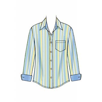 McCall’s Men’s Shirts Sewing Pattern M6044 (S-L) image number 5
