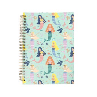Mermaid Soft Cover Spiral Notebook A5 