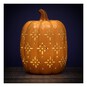 Light-Up Glazed Orange Pumpkin 27cm image number 1