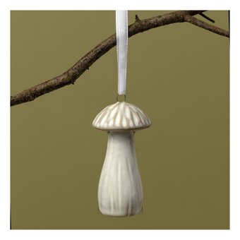 Hanging Ceramic Mushroom Decoration 7.5cm