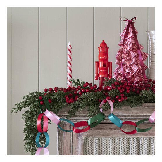 Red and White Spiral Taper Candles 3 Pack image number 3