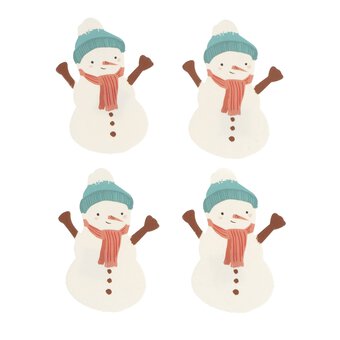 Snowman Card Toppers 4 Pack