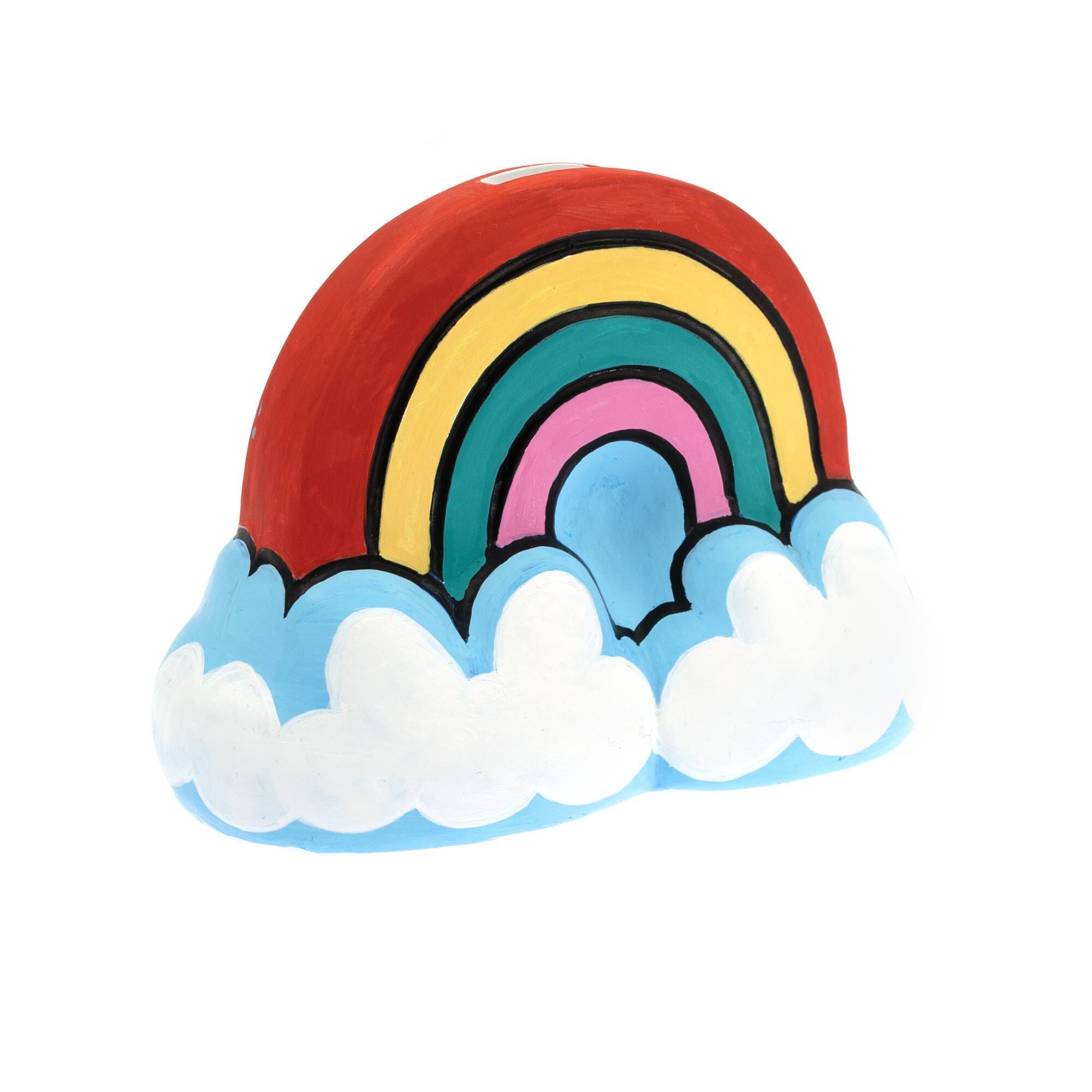Paint Your Own Rainbow and Clouds Money Box Hobbycraft
