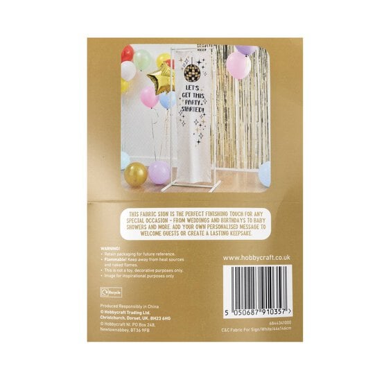 Create & Celebrate Fabric Sign 44cm x 146cm image number 6