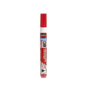 Pebeo Setacolor Intense Red Leather Paint Marker