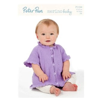 Peter Pan Baby Merino Cardigan Digital Pattern P1184