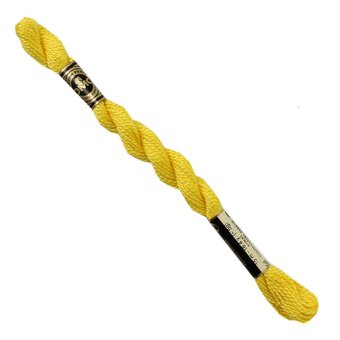 DMC Yellow Pearl Cotton Thread Size 3 15m (307)
