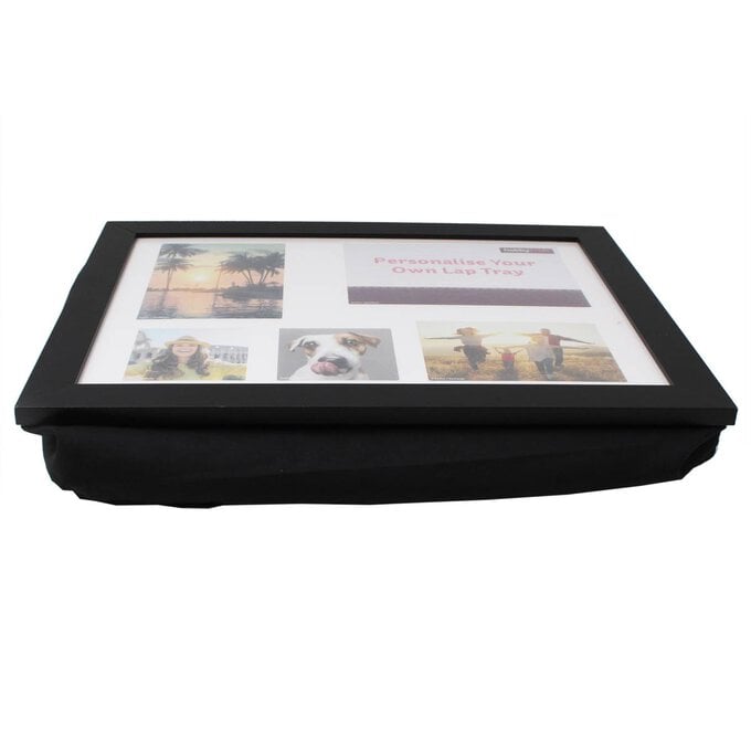 Personalisable Black Lap Tray image number 1
