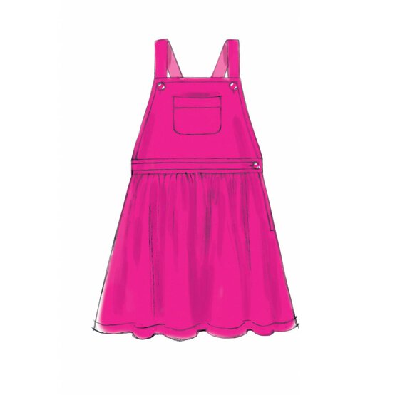 McCall’s Girls’ Overalls Sewing Pattern M7459 (3-6) image number 5