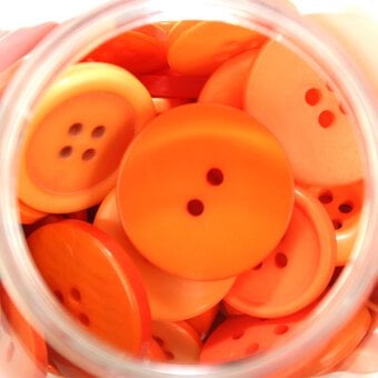 Hobbycraft Button Jar Orange image number 8
