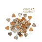 Create & Celebrate Bark Wooden Hearts 72 Pack image number 1