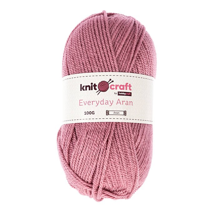 Knitcraft Pink Everyday Aran Yarn 100g image number 1