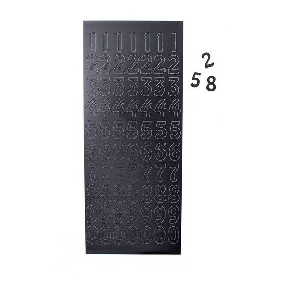 Anita's Large Black Number Outline Stickers image number 2