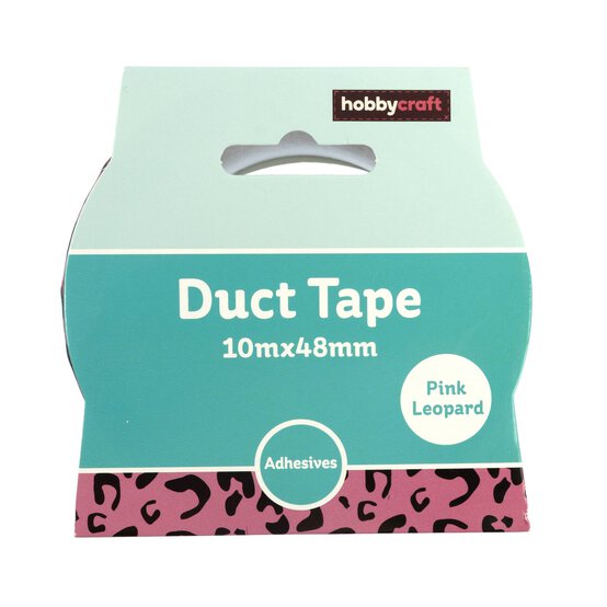 Pink Leopard Print Duct Tape 48mm x 10m image number 5