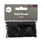 Black Opaque Seed Beads 3mm 50g  image number 2