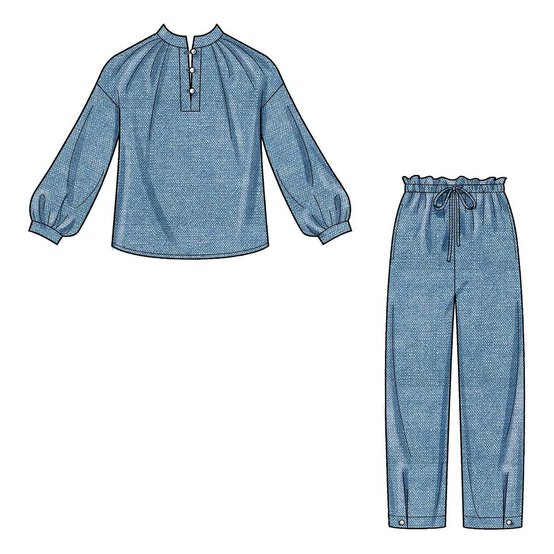 New Look Top and Trousers Sewing Pattern N6704 image number 3
