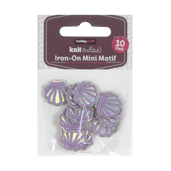 Mini Shell Iron-On Motifs 10 Pack  image number 4