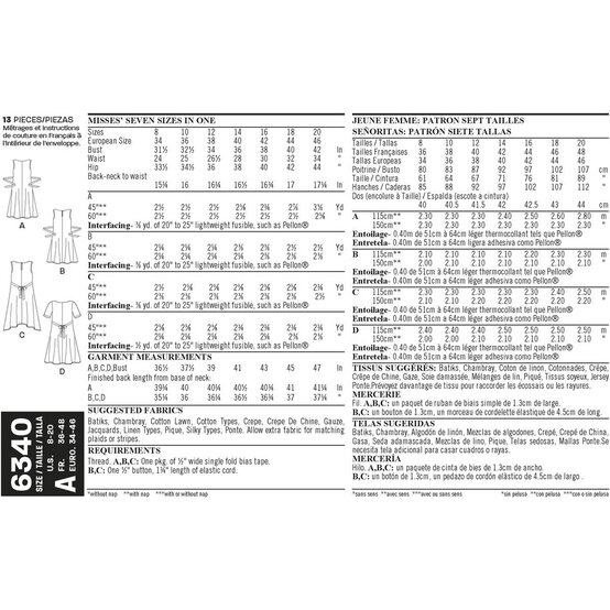 New Look Women's Dress Sewing Pattern 6340 image number 3