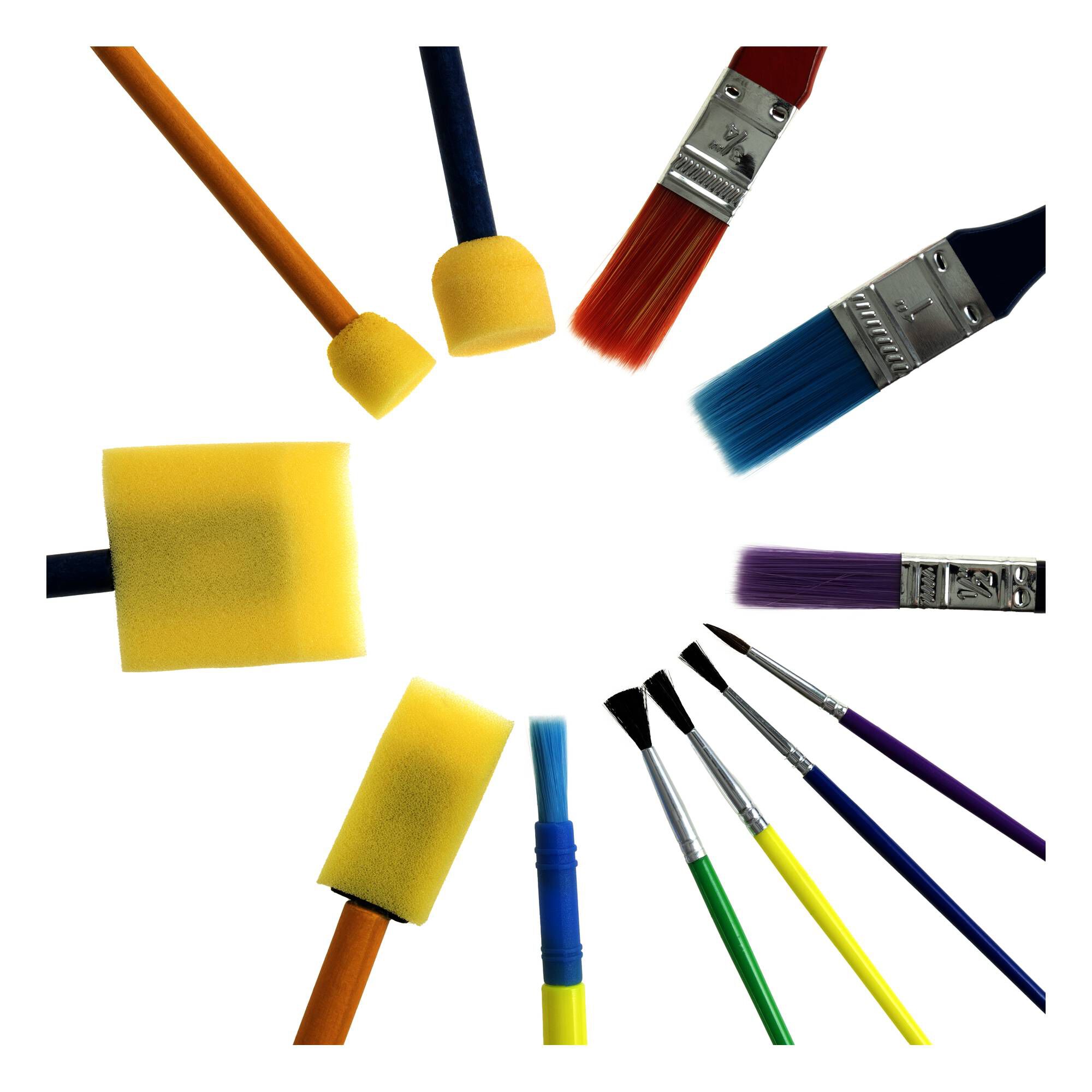 Kids Paint Brush Set 12 Pack Hobbycraft