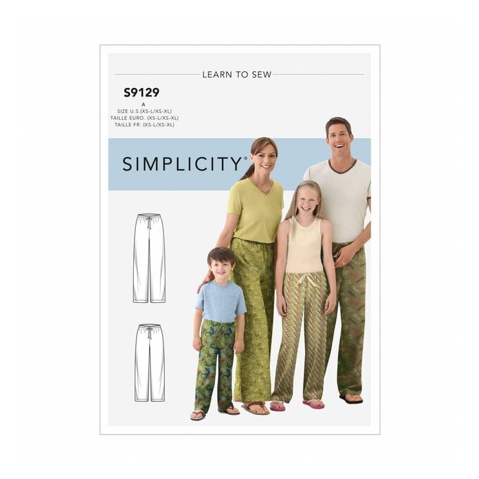 Simplicity Unisex Sleepwear Sewing Pattern S9129 image number 1