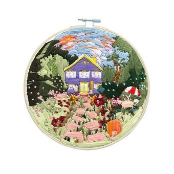 House Garden Embroidery Kit