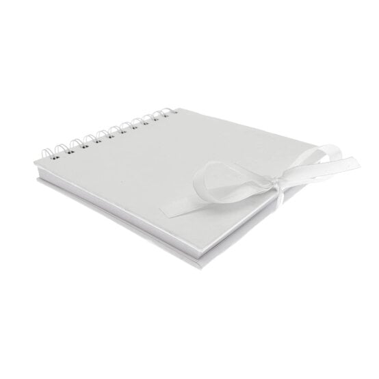 Spiral Bound White Scrapbook 6 x 6 Inches image number 4