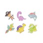 Pirate and Dino Bling Stickers 6 Pack  image number 3