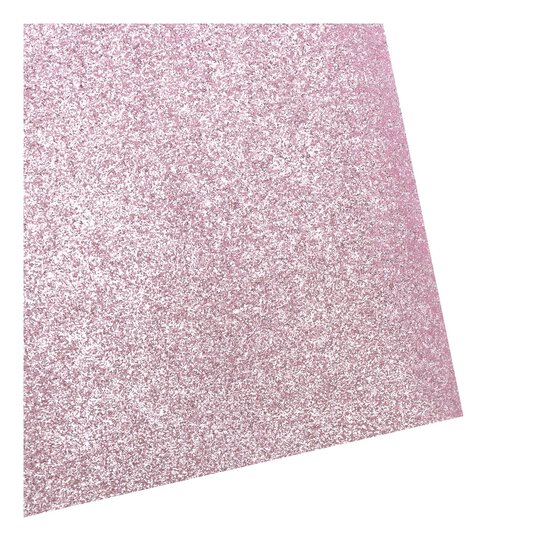 Pink Glitter Iron-On Vinyl 12 x 24 Inches image number 4