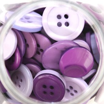 Hobbycraft Button Jar Purple image number 8