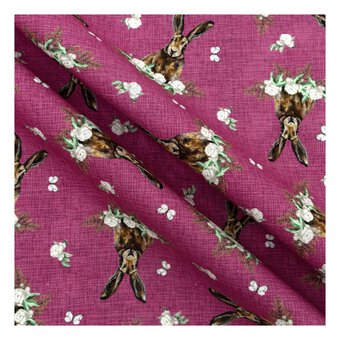 Woodland Wonders Hare Cotton Fat Quarters 4 Pack