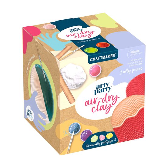 Arty Party Air-Dry Clay Kit 3 Pack image number 1
