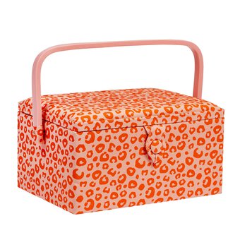Cheetah Medium Sewing Box