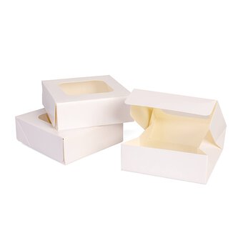 White Small Treat Boxes 3 Pack