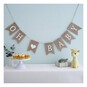 Create & Celebrate Oh Baby Hessian Bunting 1.4m image number 1