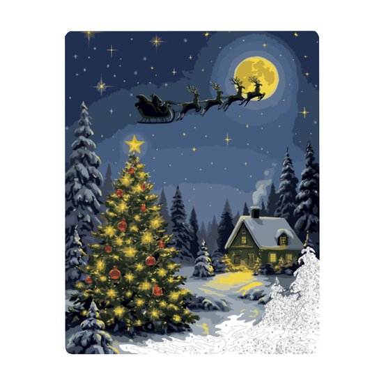 Paint by Numbers Christmas Scene Advent Calendar image number 2