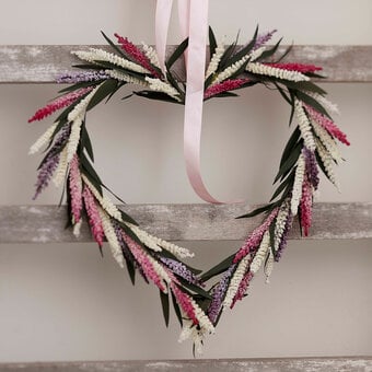 How to Make a Floral Heart Wreath
