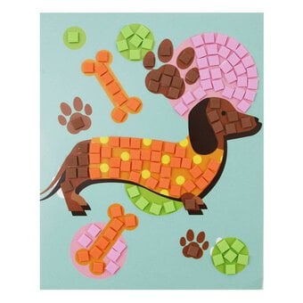 Foam Mosaic Art Sausage Dog