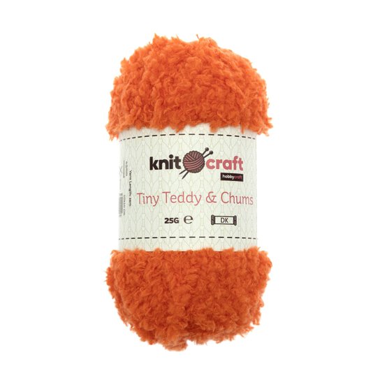 Knitcraft Bright Orange Tiny Teddy & Chums 25g image number 1