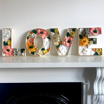 How to Make Floral Fillable LOVE Letters