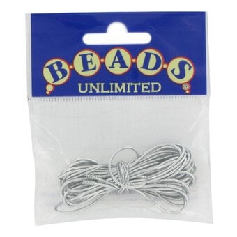 Beads Unlimited Silver Elastic 1mm x 4m