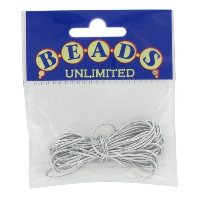 Beads Unlimited Silver Elastic 1mm x 4m image number 1