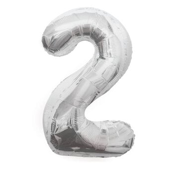 Extra Large Silver Foil 2 Balloon