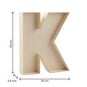 Wooden Fillable Letter K 22cm image number 4