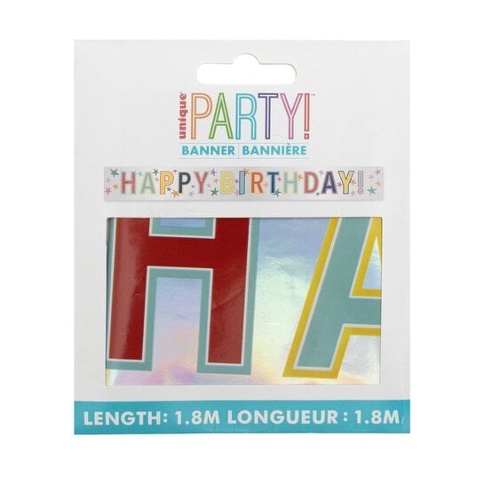 Happy Birthday Banner 1.8m image number 3