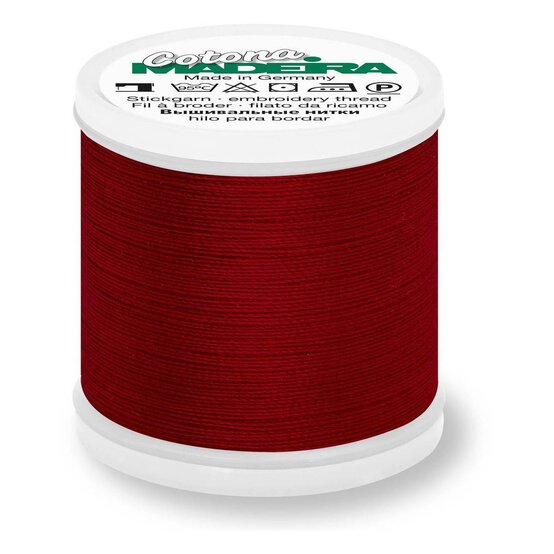 Madeira Burgundy Cotona 30 Thread 200m (787) image number 1