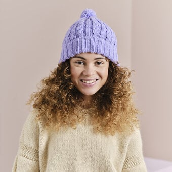 How to Knit a Cable Beanie Hat