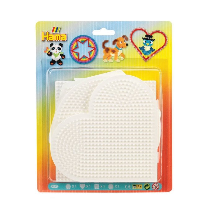 Hama Large Pegboards 4 Pack  image number 1