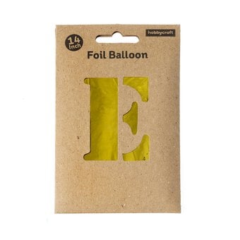 Gold Foil Letter E Balloon image number 3