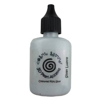 Cosmic Shimmer Silver 3D Pearl Accents PVA Glue 30ml